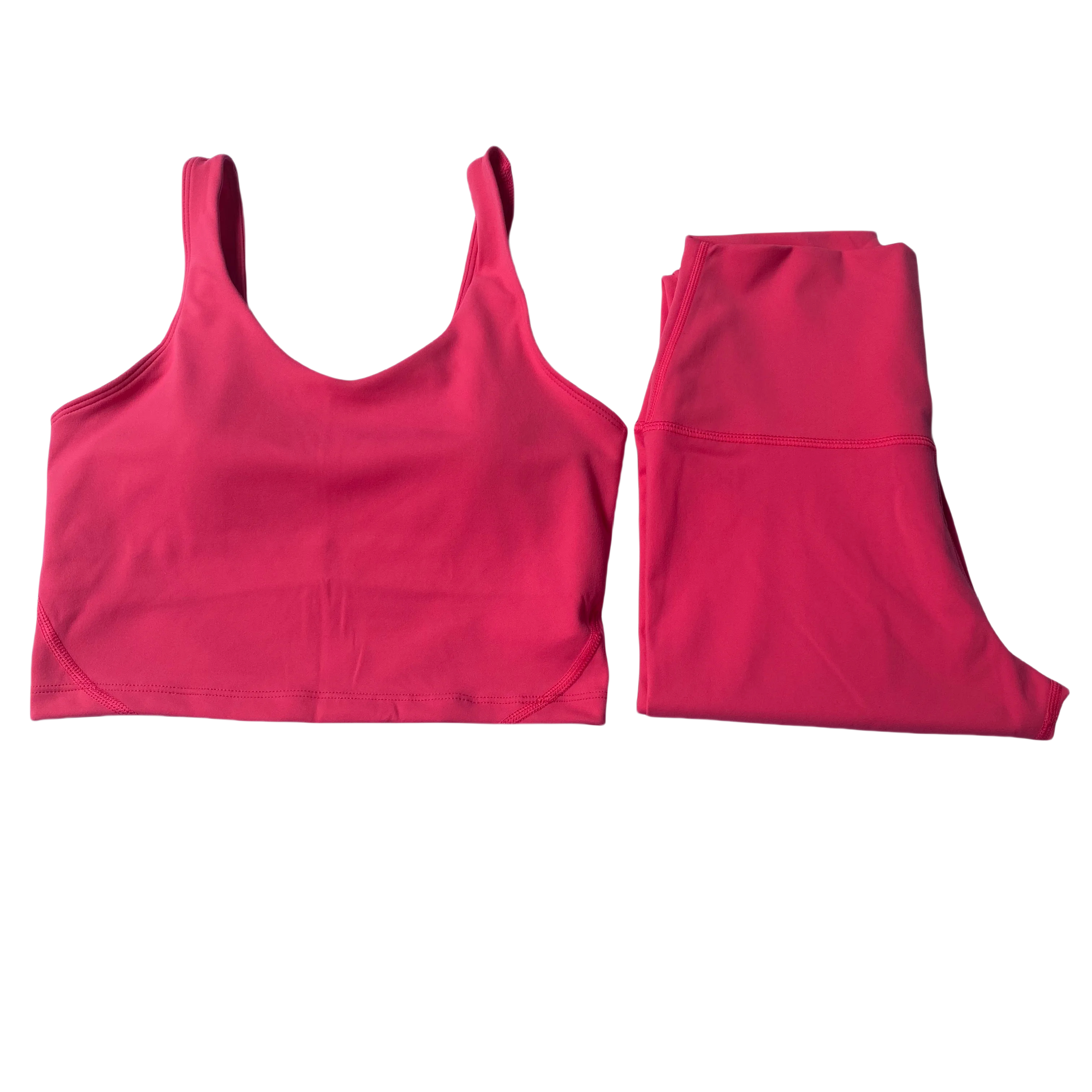 New Women leggings Bra set Flared pant yoga U-shaped Ring Built-in Chest Pad Sports Bra set