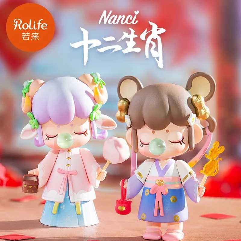 Real Rolifeed Nanci Chinese Zodiac Series Blind Box Characters Cute Model Doll Desktop Decoration Childrens Toy Gift Collection X2503271
