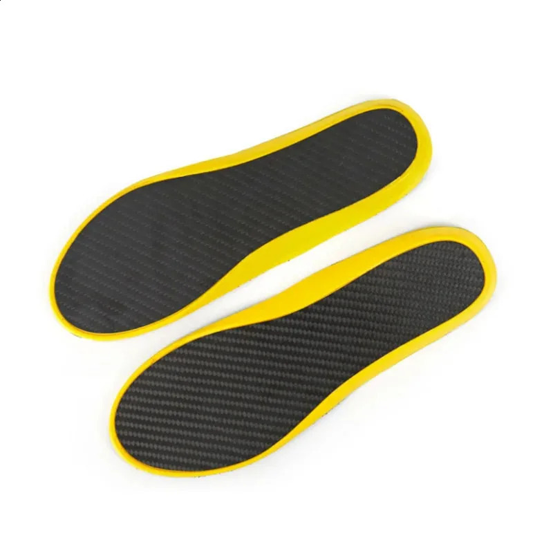 1Pair Carbon Fiber Sports Insoles-Plantar High Elastic Pad Carbon Plate Ortic Insoles-For Running Football Basketball 250325
