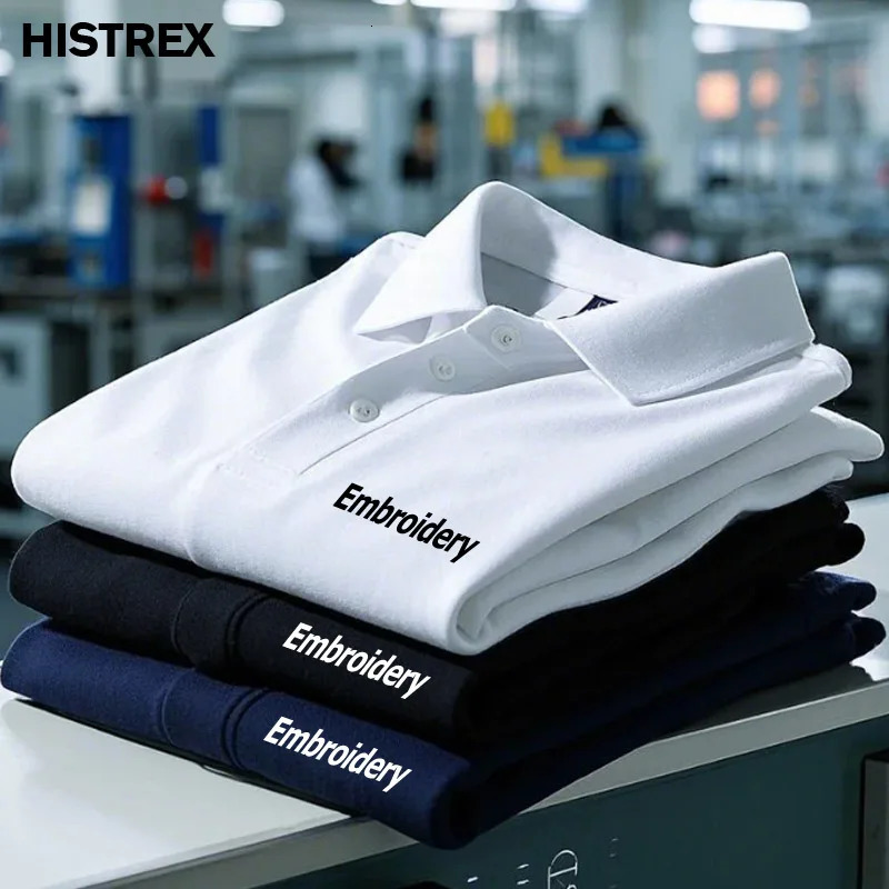 GAAJ Customized ed Polo 100% Cotton Your n Slogan Shirt Mens 230g 77oz 250327