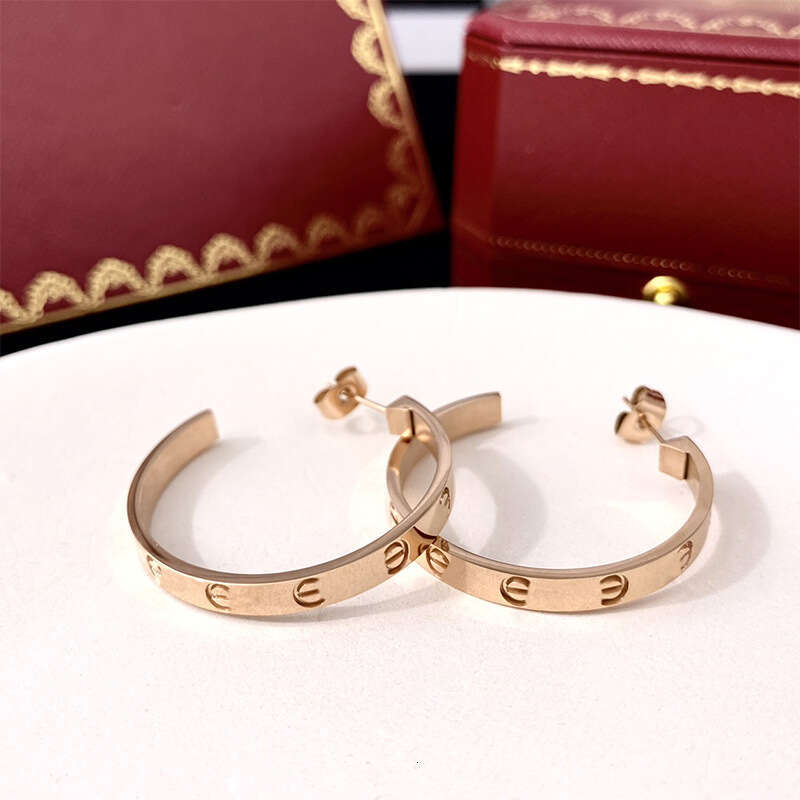 Era metal large C-shaped earrings, niche new style, fashionable, simple, generous, personalized, cool style earrings