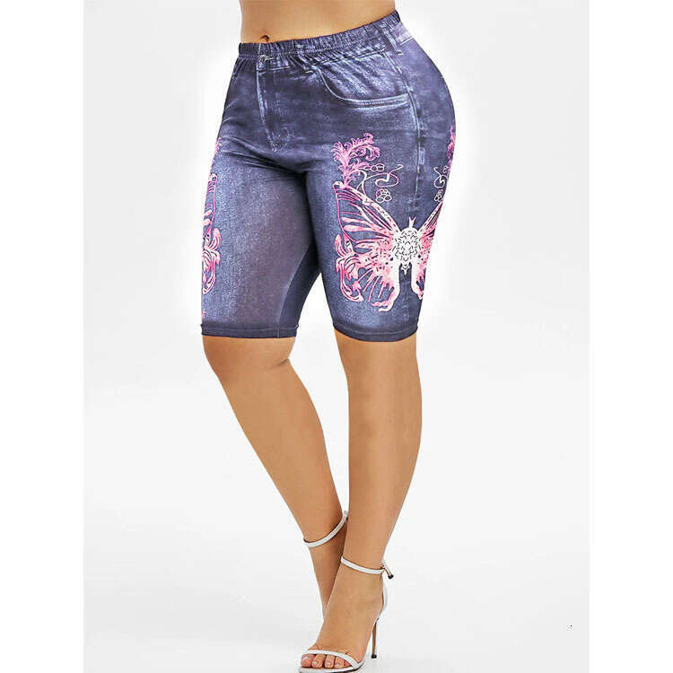 Women Yoga Pants New Women S Fitness Yoga Exercise Base Five Part Printed Pants Slim Fit And Slimming Version