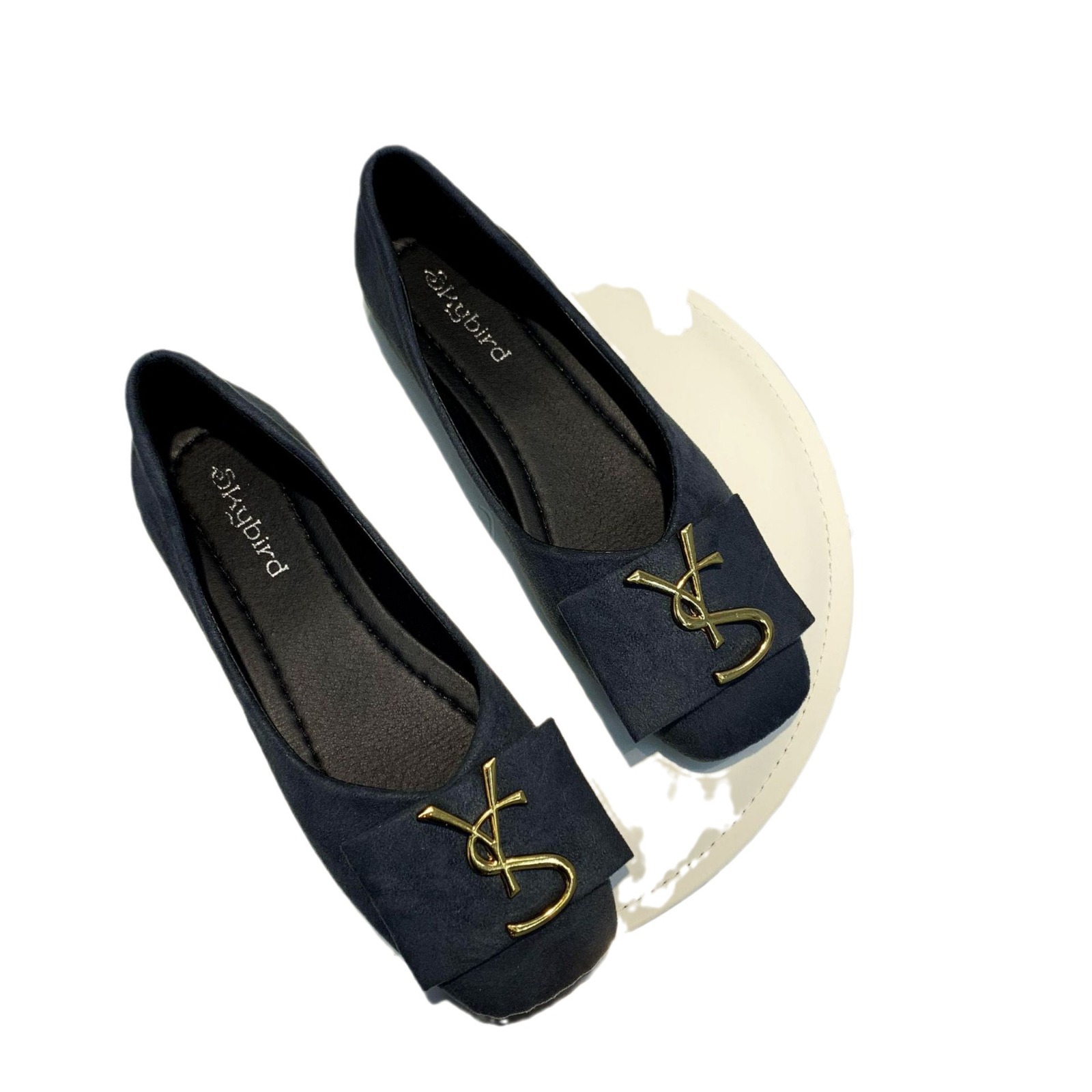free Shipping Designer Low heeled thick heeled slippers Flat sole shoes Square headed shallow mouth sandals One kick dragging NEW 2025