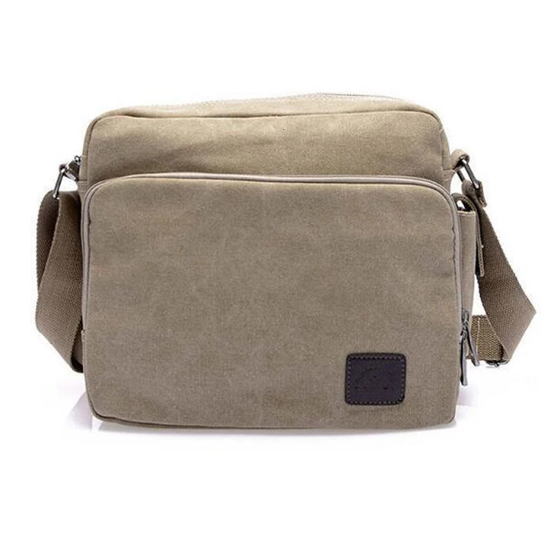 High quality multifunctional canvas travel bag mens messenger cross luxurious retro style briefcase 250326