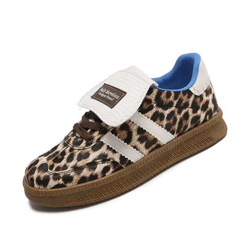 Light Luxury Designer Shoes Popular In Autumn 2025 Leopard Print Women's Comfortable Brand Sports Shoes Skateboard Shoes Women's Platform De