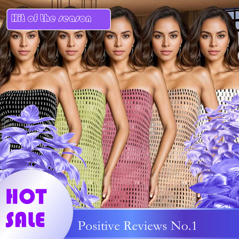 Dongdumaoyi Nieuwe Mode Dames Hotfix Strass Backless Effen Kleur Jurk Sexy En Comfortabel WD