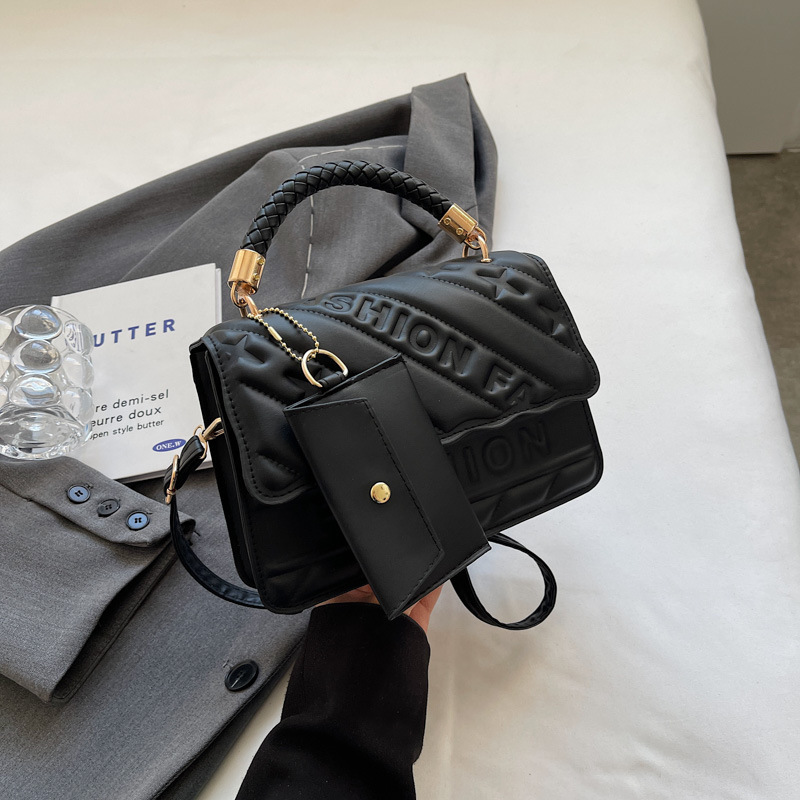 Women's bag fashion small square bag fashion trend hand bill of lading shoulder crossbody