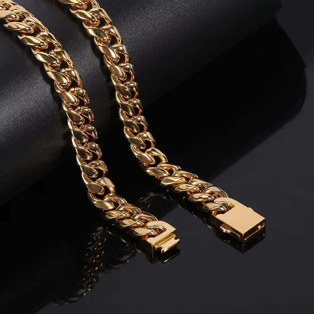 Wholesale Joyeria Acero Inoxidable Gold Plated Jewelry Figaro Chain Miami Curb Cuban Link Necklace Bracelet Mens Jewelry Set
