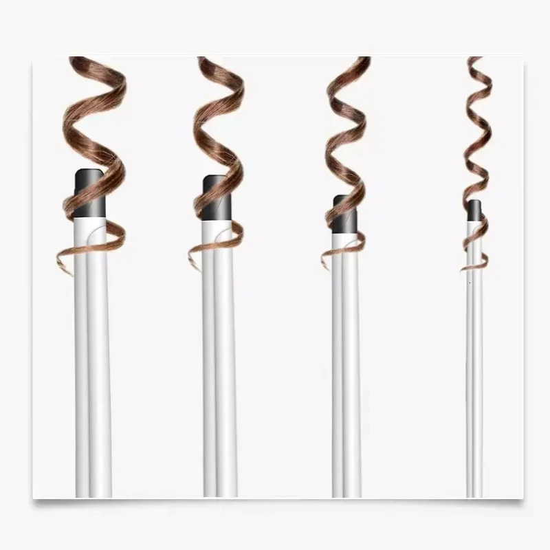 Hair Curling Iron 9mm Curler Wand Professional Curly Tongs Ceramic Electric SalonStyling Tool Small Crimping Iron Waves for Hair 250324