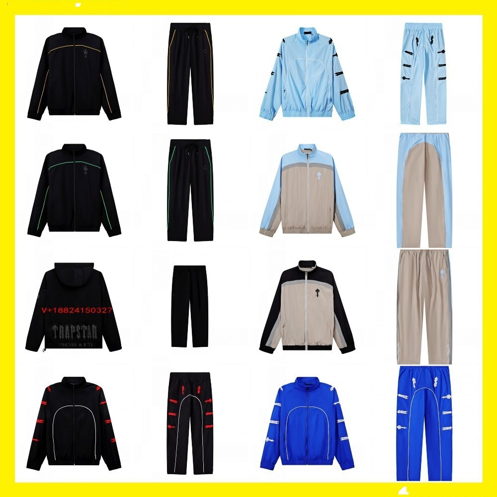 Traps mens Jackets Tracksuits Windbreaker Sports jackets Luxury Zipper Windproof embroidered letter Sweatshirts Raincoat Sportswear Pants Running Sets Coats