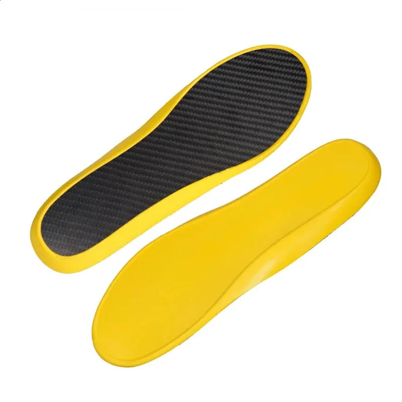 1Pair Carbon Fiber Sports Insoles-Plantar High Elastic Pad Carbon Plate Ortic Insoles-For Running Football Basketball 250325