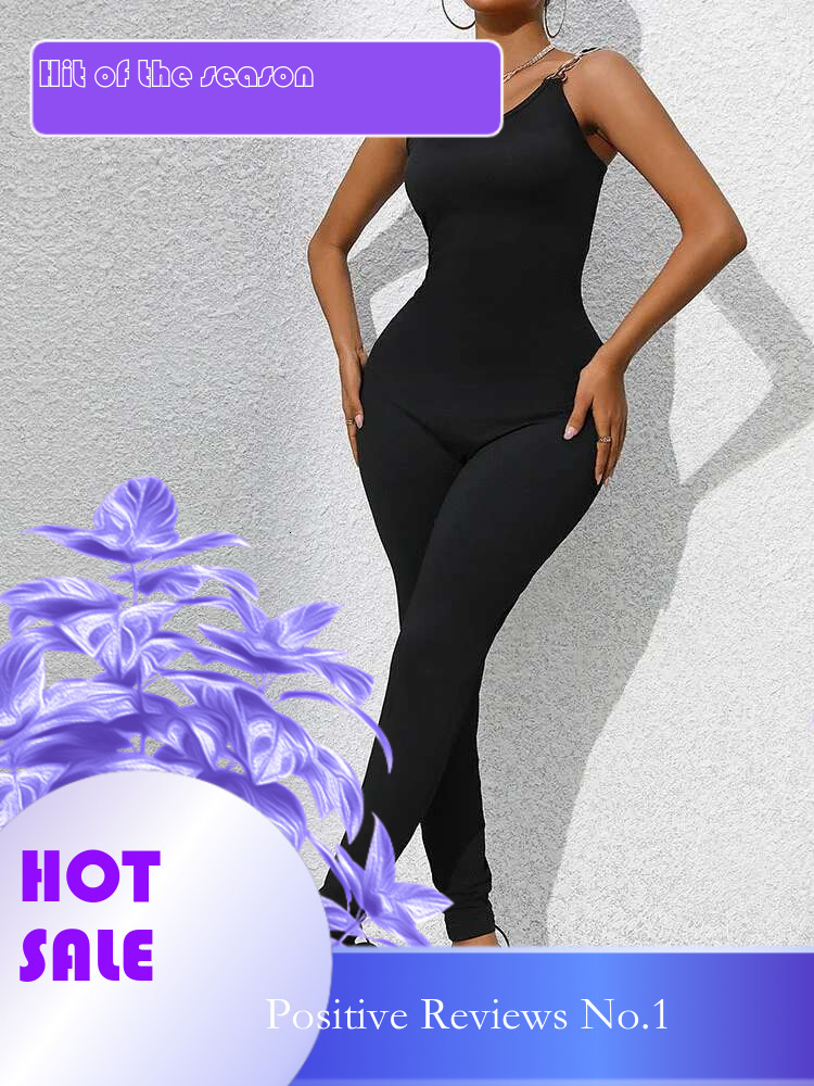 Dongdumaoyi Nieuwe Zomer Sexy Zwarte Strakke Spaghetti Damesmode Jumpsuit Broek Kleding