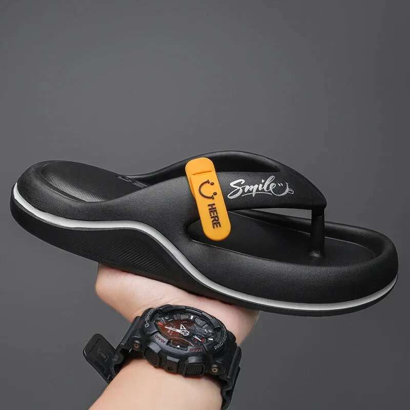 Home Slippers for Beach Flip ps Men Original Brands Male Shoes Sneakers Men's Genuine Leather Sandals Flip-ps