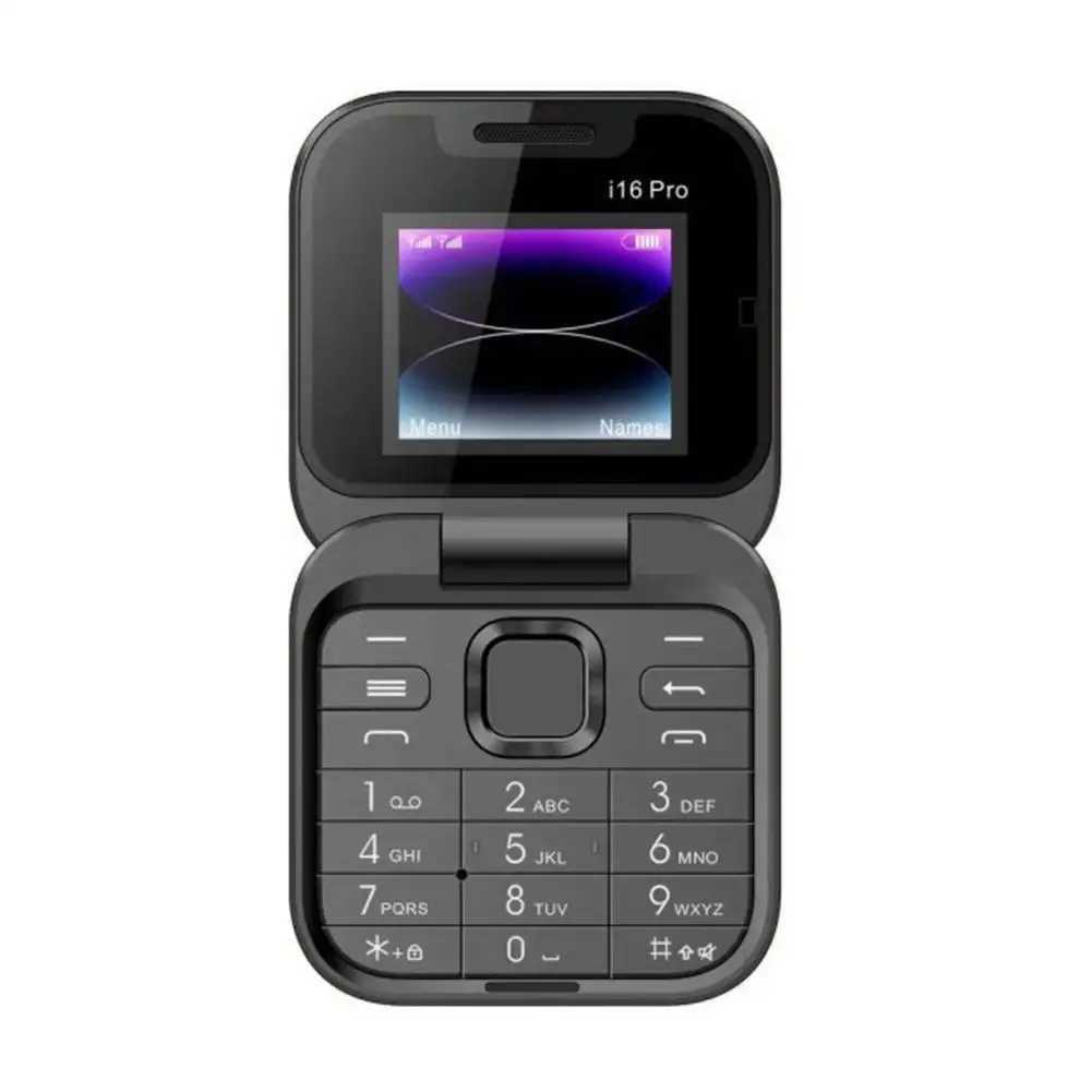 New I16 Pro Mini Dual SIM Folding Phone Video and Voice Player Magic Radio Phone Flip FM Box Mini Flash B4M3 M250327