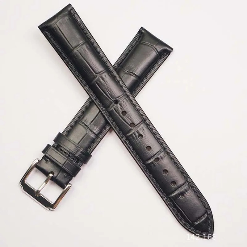 Extended Genuine Leather watchband for any watches strap black brown 20mm 21mm 22mm XL size 13590mm cow leather wrist band 250324
