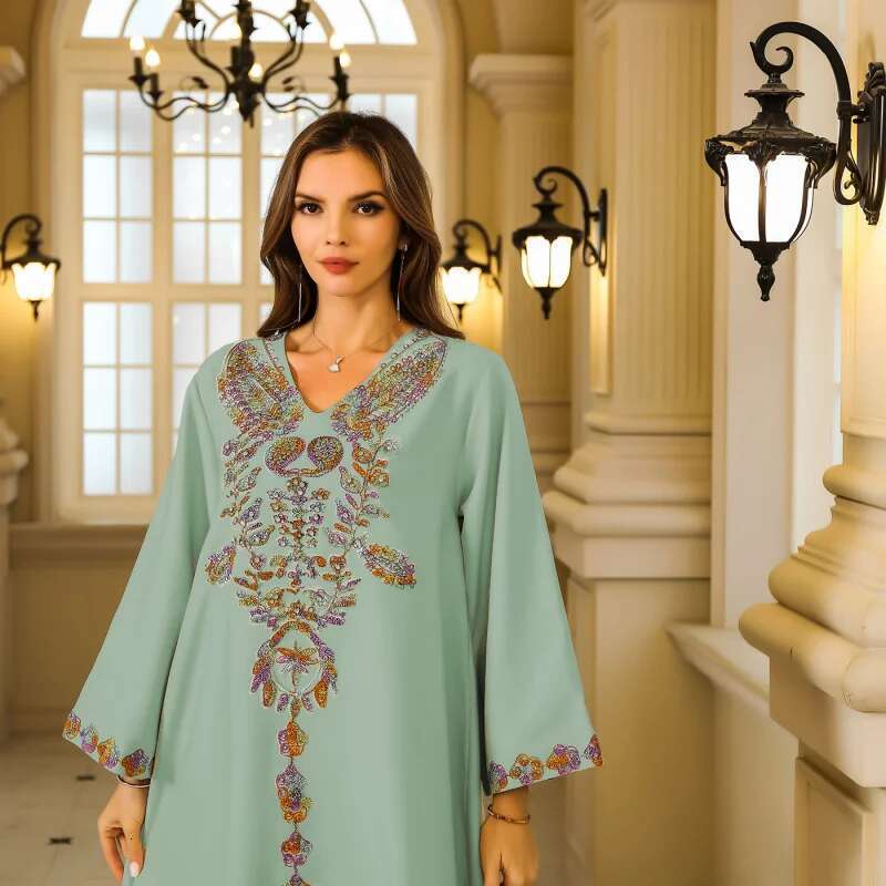 Dongdumaoyi Moslim Midden Oosten Set Diamanten Gewaad Vrouwen Dubai Turkijeabaya Dames Grote Nieuwe W