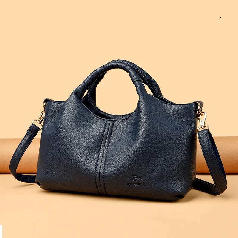 High Quality Soft Leather Women's Handbag Tote Fashion Women Shoulder Bag Famous Trendy Female Crossbody Bags Wallet