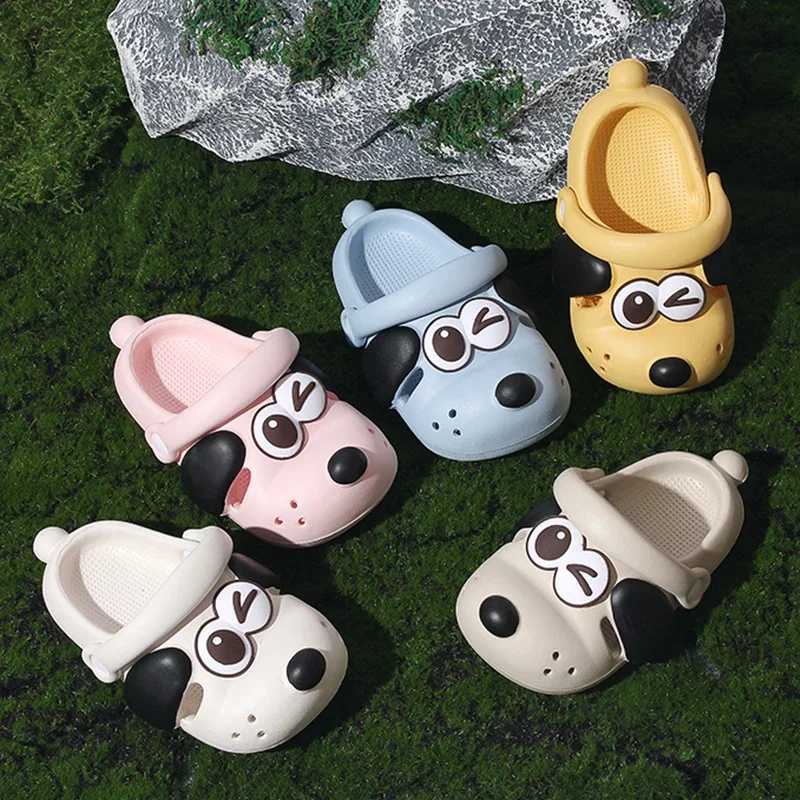 Slipper Childrens walking shoes ice skates water adventure shoes cute cartoon dog slides outdoor beach simple breathable slides S25326