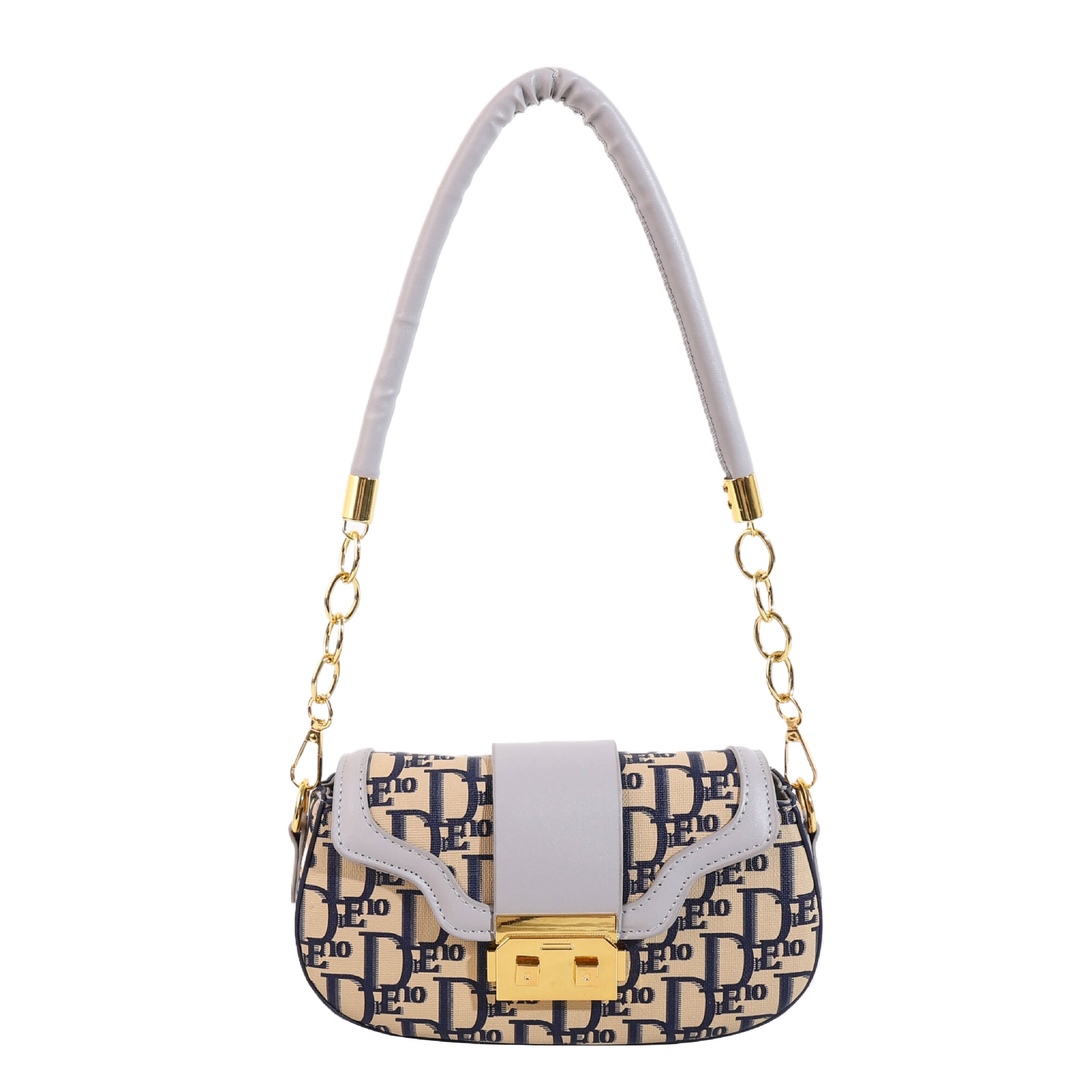 design 2025 new Women's crossbody saddle style in Europe America with chain color-blocking popular versatile single-shoulder and underarm ladies 