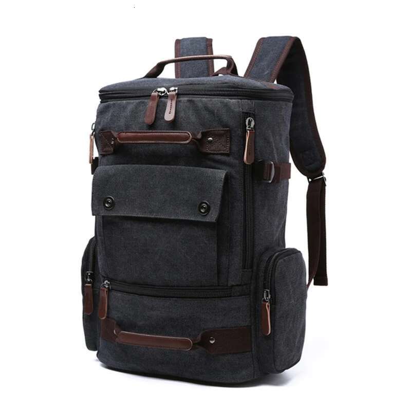 Vintage Canvas School Men's Travel Bags Large Capacity Laptop Backpack Bag High Qualit