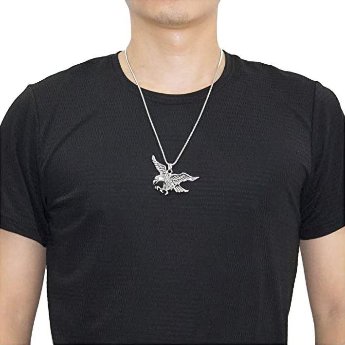 Eagle pendant necklace, titanium steel retro domineering accessory