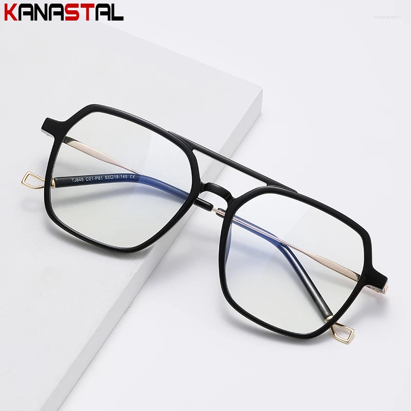 Sunglasses Prescription Reading Glasses Men CR39 Optic Lenses Myopia Eyewear Women Blue Light Blocking Computer TR90 Metal Eyeglasses Frame
