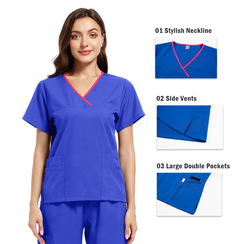 Wholesale Operating Room Uniform Set Scrubs Hospital Work Supply Nurses Dental Womens Dress 250326