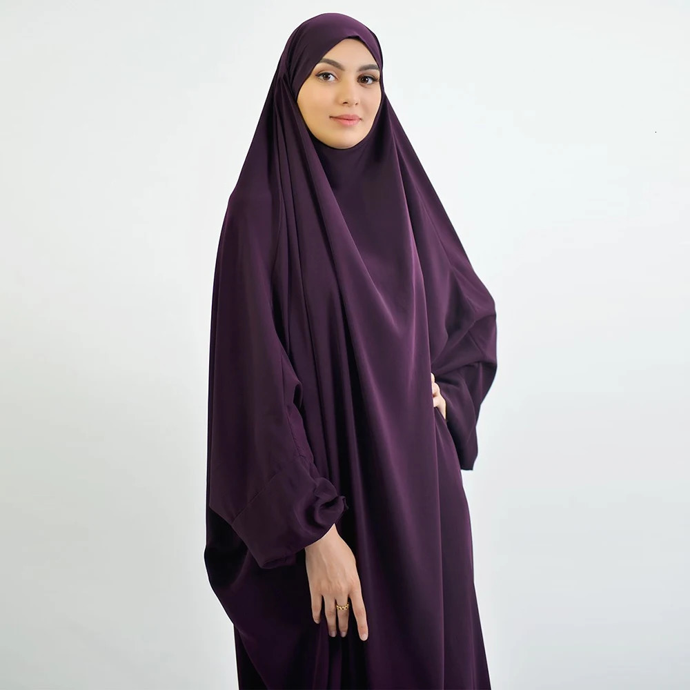 Eid Hat Muslim Womens Headscarf Prayer Dress Full Set Ramadan Islamic Clothing Niqab 250326