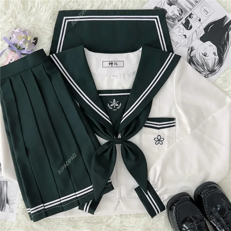 Japanese Girls School Uniform Costume Role Playing Anime Ladies Lolita Sailor Skirt Cute Ins Style 250326