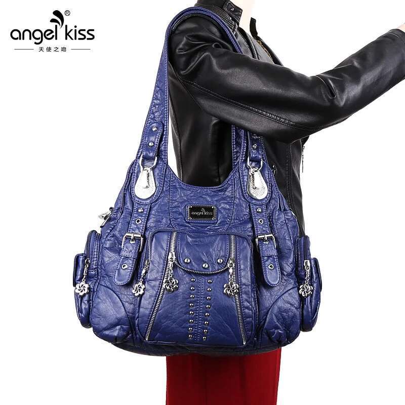 Fashion Handbags Women Bags PU Leather Handbag Female Satchel Big-Capacity Shoulder Purse Bag Bolsa Feminina