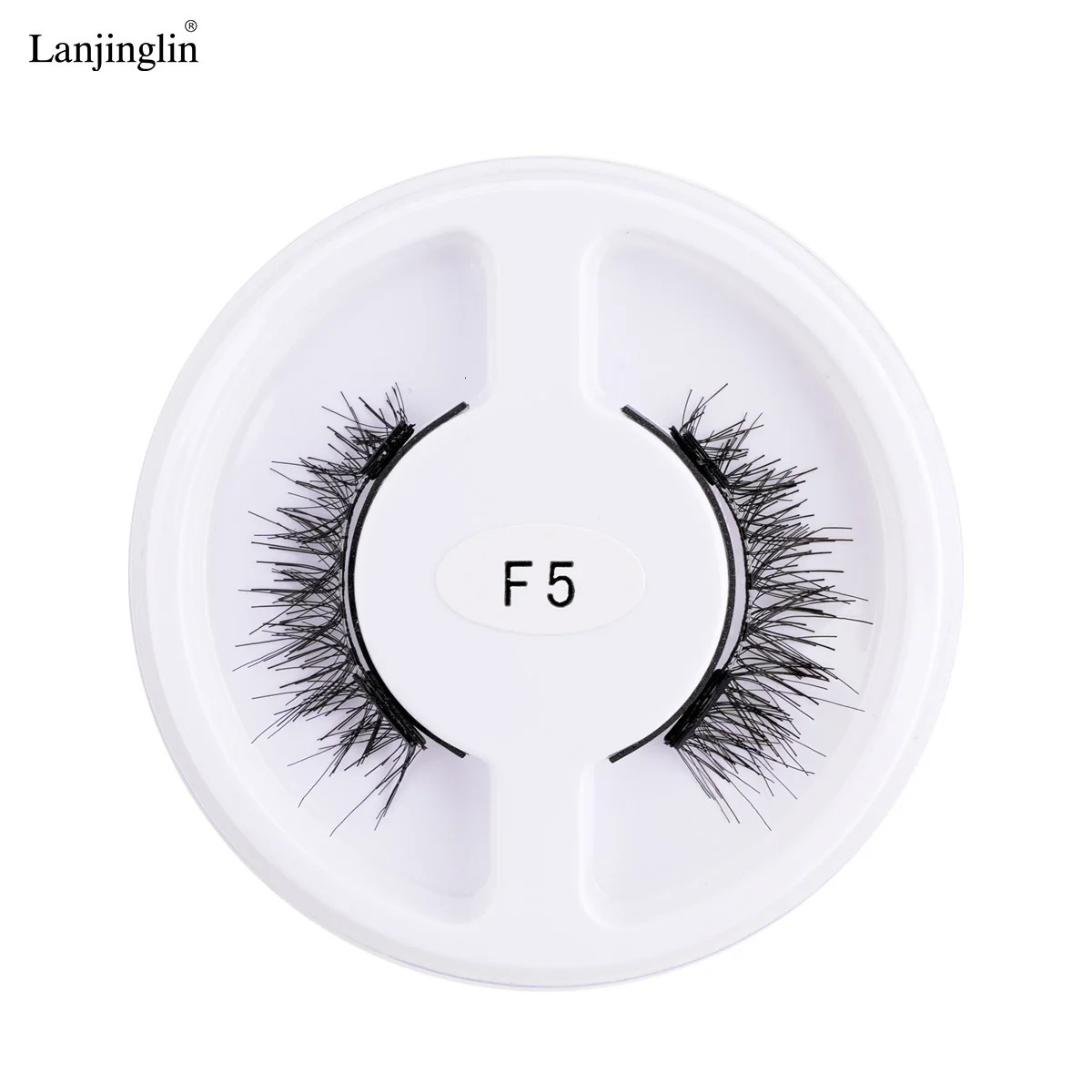 Lanjinglin Magnetic Lashes Set Wispy Fluffy Magnetic False Eyelashes Makeup Tool Natural Long Fake Lashes Maquiagem 250324