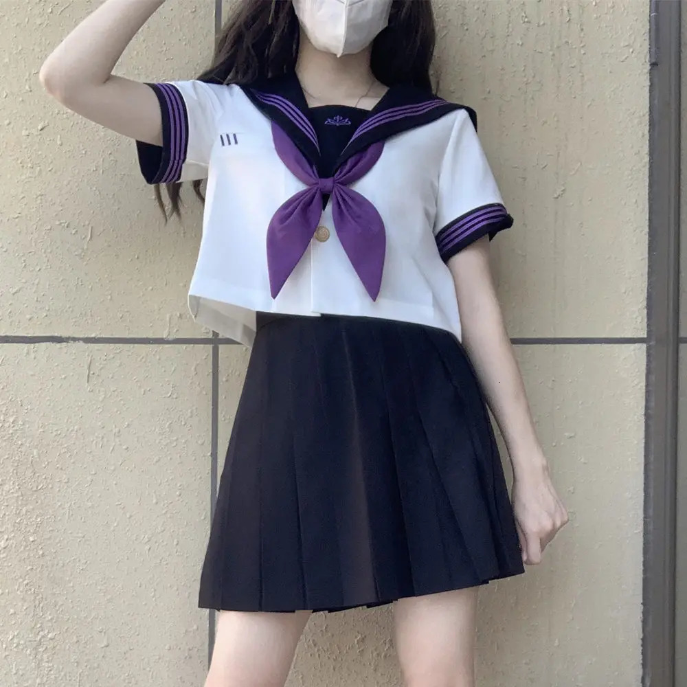 JK Uniform Japanese Student Sailor Set Sleeping Middleware Role Playing Friendly Cute Style 250326