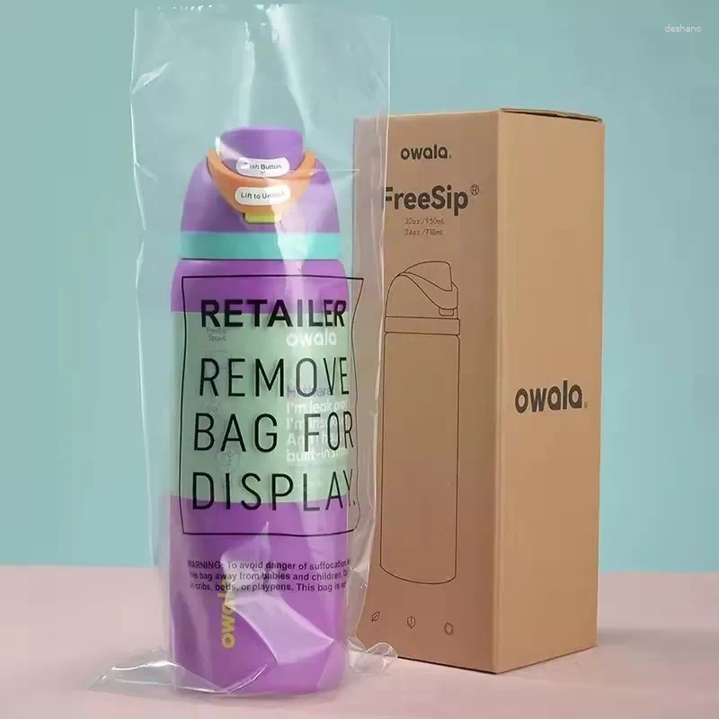 Water Bottles Insulated Stainless Steel Bottle With Straw BPA-Free Sports Thermoses Drinkware Thermo CUP