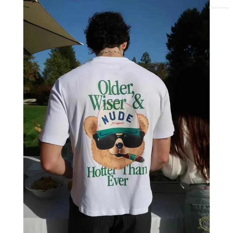 Men's T Shirts 2025 Men T-shirts NUDE PROJECT Cotton TEE WHITE Big SizeT-Shirt Swear Short Sleeve Couple Casual Loose Harajuku Top