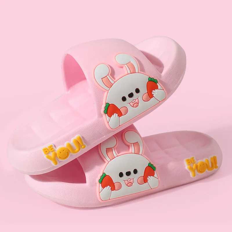Slipper Childrens slippers with soft sole and anti slip baby boys and girls light and cute cartoon outdoor wear comfortable sandals S25326