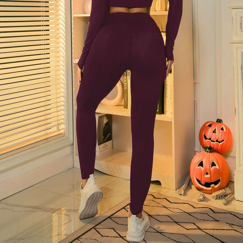 Women Yoga Pants New Hand Bone Printed Gothic Style Tight Casual Stretch Cropped Pants Yoga Leggings XY