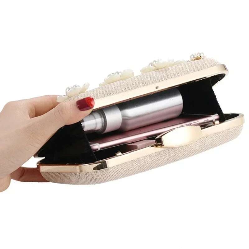 Sweet 3D wer Wedding Clutch Women Elegant Formal Party Mother Bride Evening Bags Clasic Gold Sier Purse Small Handbags