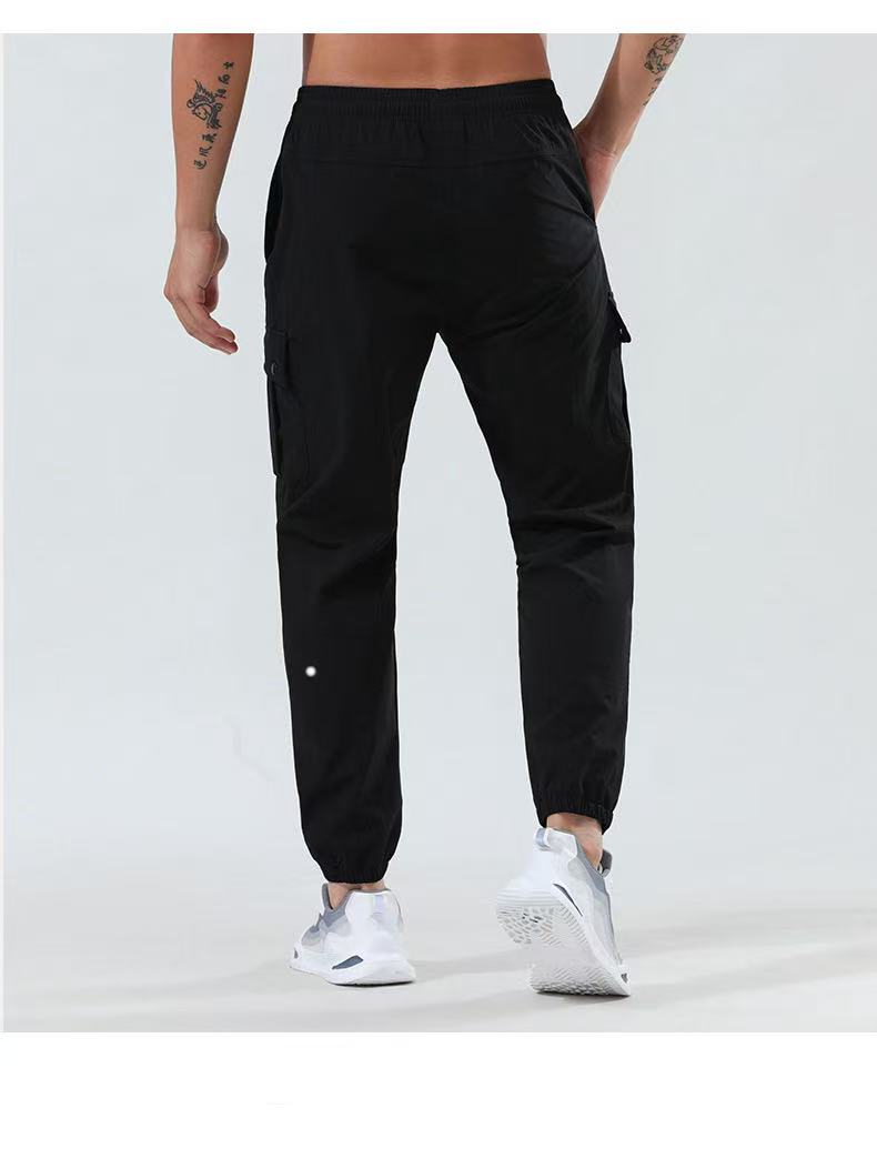 SJL2920 Men Jogger Long Pants Sports Outfit Fleece Gym Pockets Sweatpants Jogging Pants Mens Casual Elastic Waist Fitness With Pockets