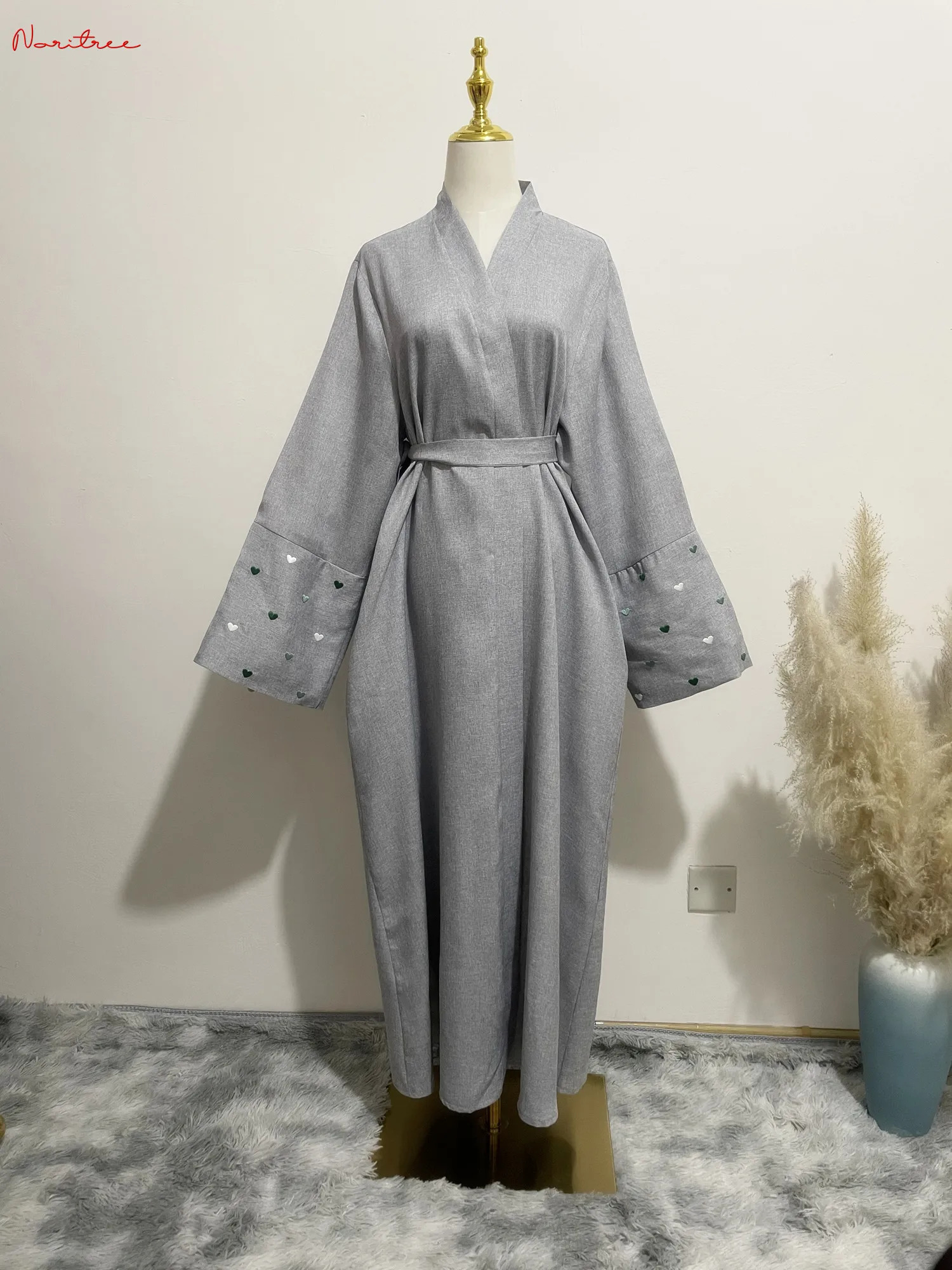 Love y kimono with oversized Muslim robe Abaya syari female fulllength worship service wy1926 250326
