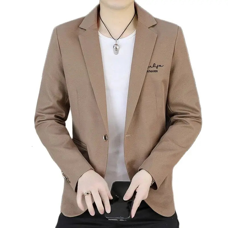 The main promotion of the explosive spring personality all casual lapel single western handmade mens clothing 250326