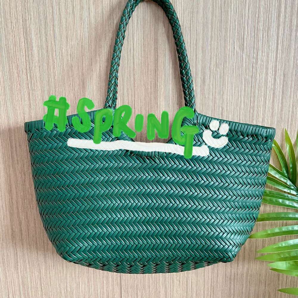 Fashion Handbags Woman Cow Second Layer Split Leather Weave Shopping Basket Tote Purse Handle Bags