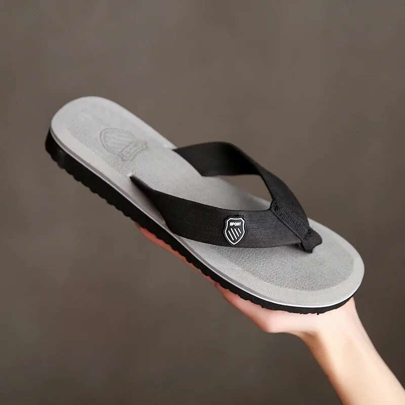 Men's Casual Flip ps Fashion Beach Men Summer Non-Slip Flat Slides Mens Slippers Indoor House Shoes Man Male Slipper