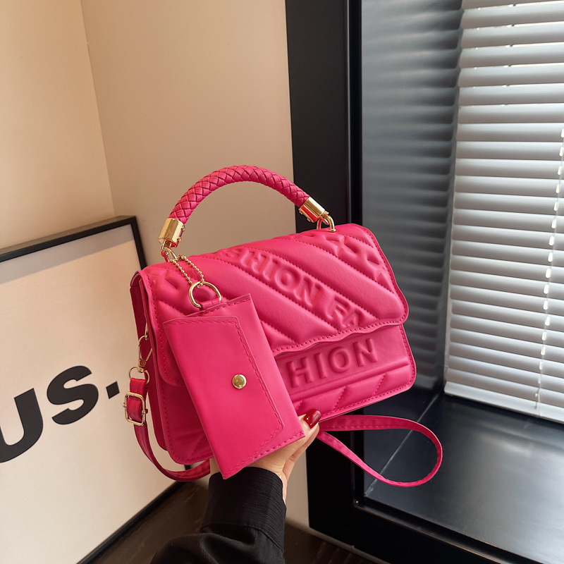 Women's bag fashion small square bag fashion trend hand bill of lading shoulder crossbody 2025