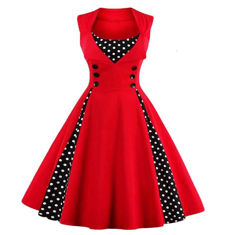 Dongdumaoyi Mode Patchwork Volledige Rok Retro Damesjurk Sexy En Verfijnd