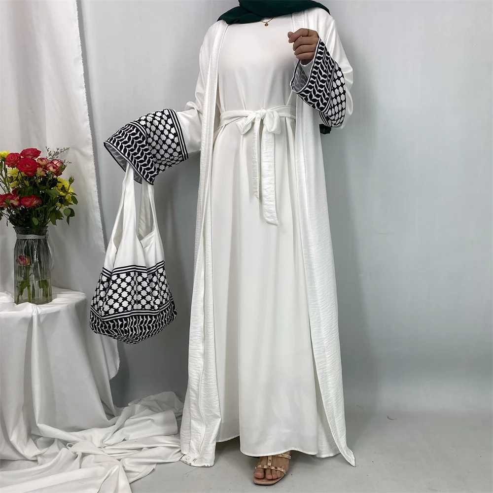 Ramadan Abaya Dubai Luxury Soft Linen Loose Slves Classic Fashion Popular Women Muslim Humility Islamic Clothing X250327