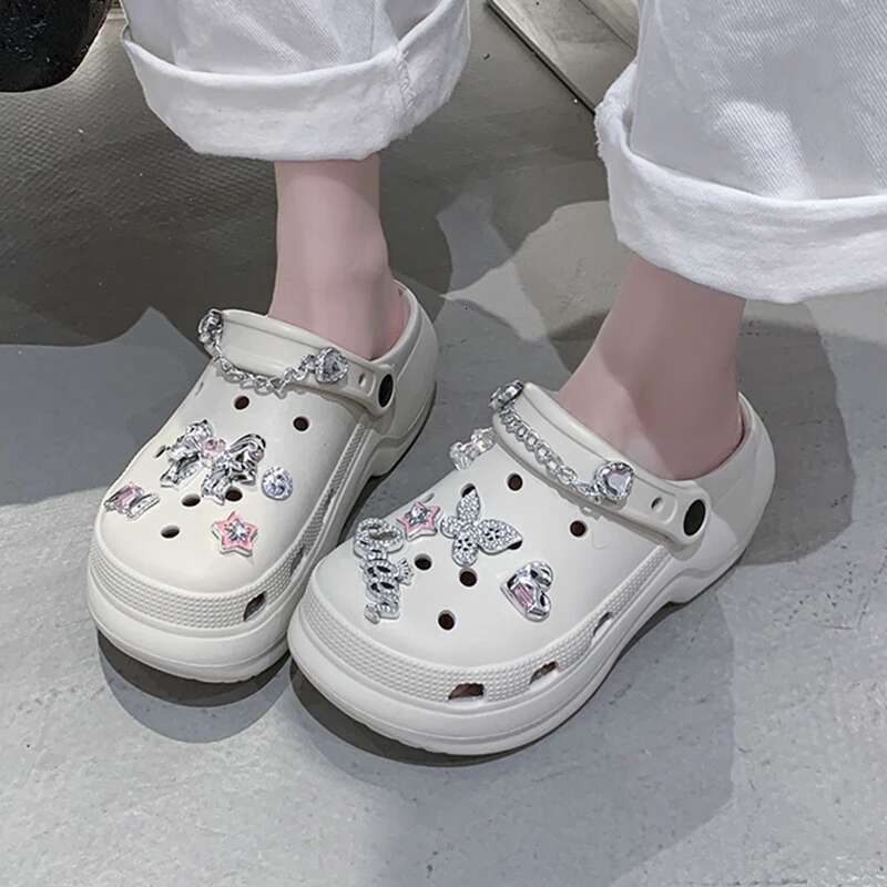 2025 Summer New Anti slip Designer Fashion Garden Shoes for Women, Comfortable Thick Bottom Beach Sandals for Women