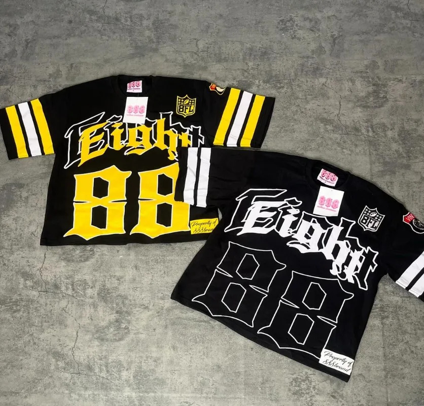 Harajuku Hip Hop Loose Tshirt Versatile Personalized Letter Printing Oversized Short Sleven Men Y2k Retro Fashion Top 250326