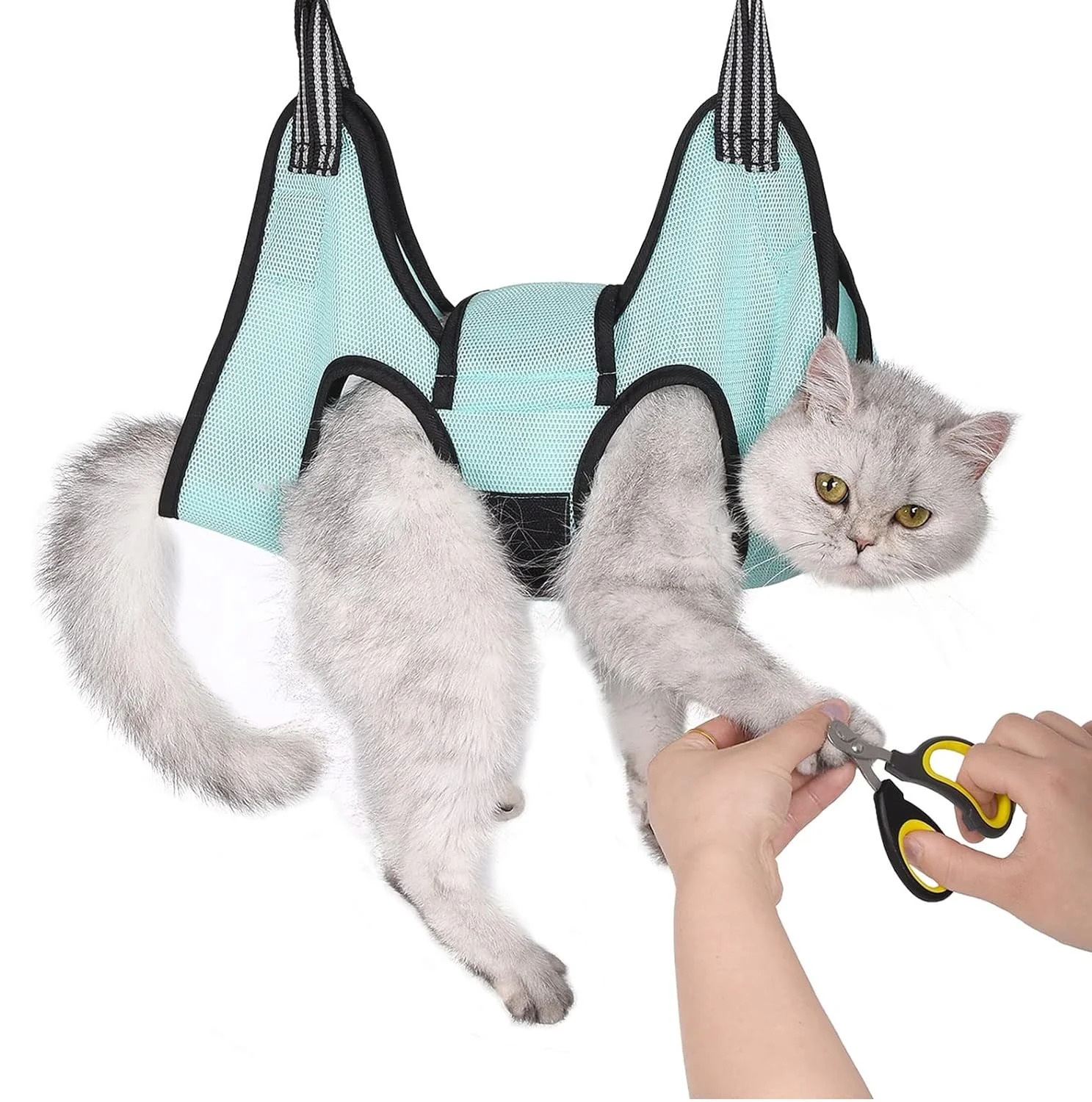 TONG Pet Cat Grooming Hammock Helper Cat Dog Hammock Dogs Repairing Nails In Beauty Hammock Restraint Bag Pet Accessories 250326
