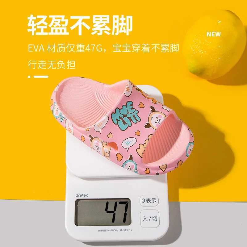 Slipper Childrens Slide Summer New Printing Cartoon Soft Bottom Boys and Girls Indoor Lights Baby Slide S25326