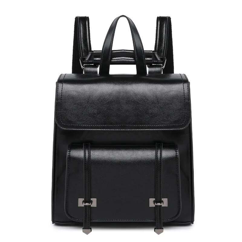 Women Backpack Cross Body Laptop Bag Daypack Genuine Leather Travel Book School Female Cowhide Rucksack Shoulder Messenger Bags